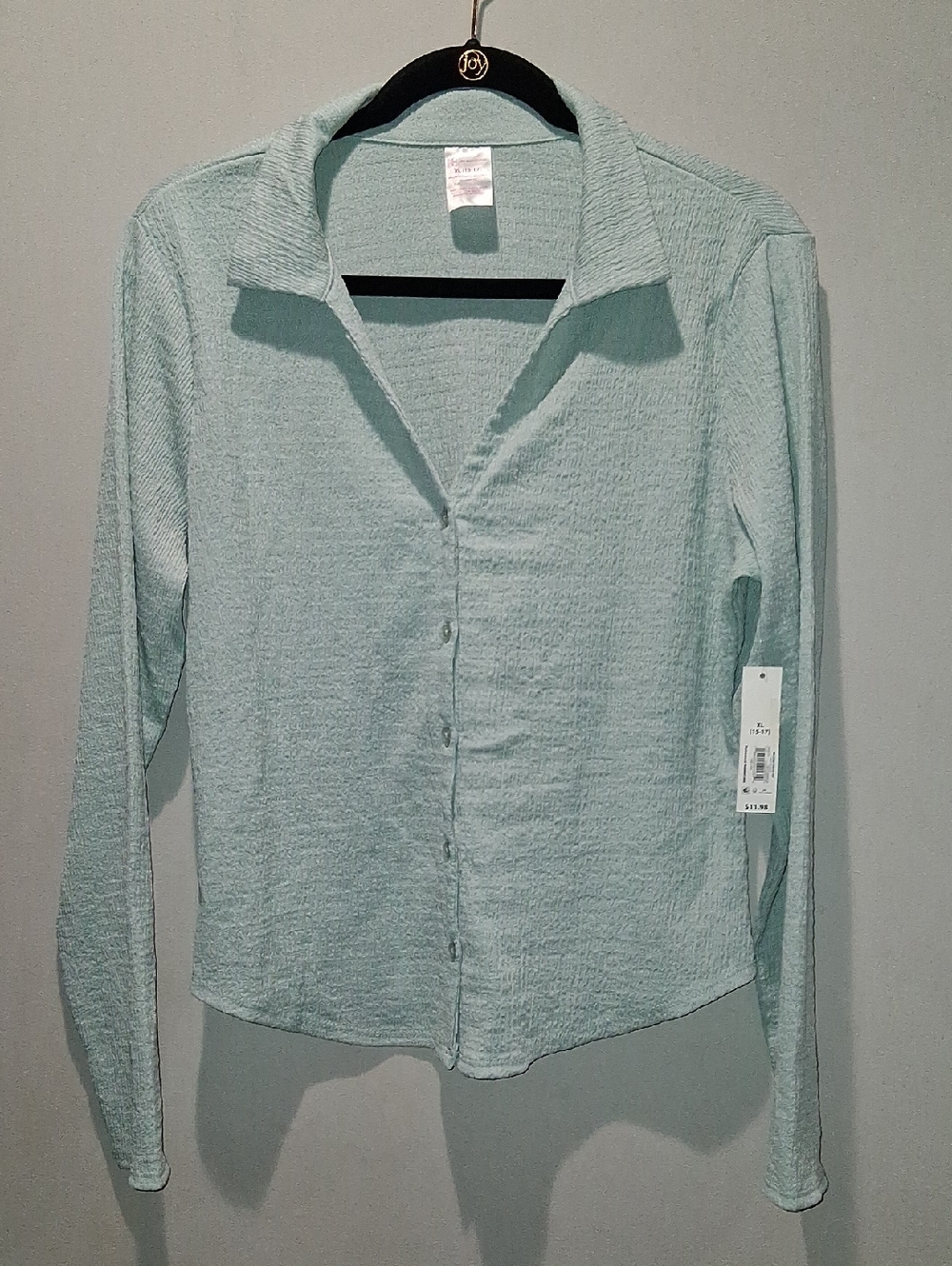 NWT Junior's Button Down Blouse